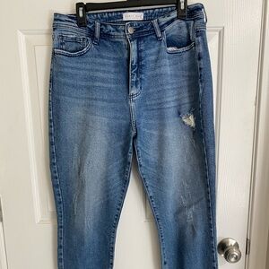 Stylish Blue Distressed Jeans